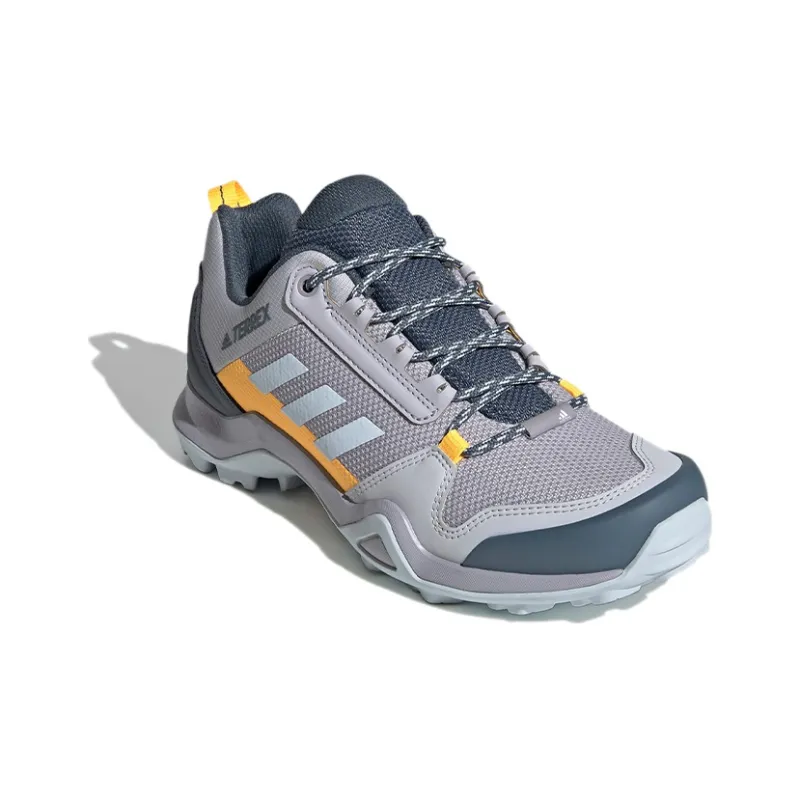 Adidas Terrex AX3 GTX Hiking Breathable Low-Top Outdoor Shoes Women's Gray Blue-2