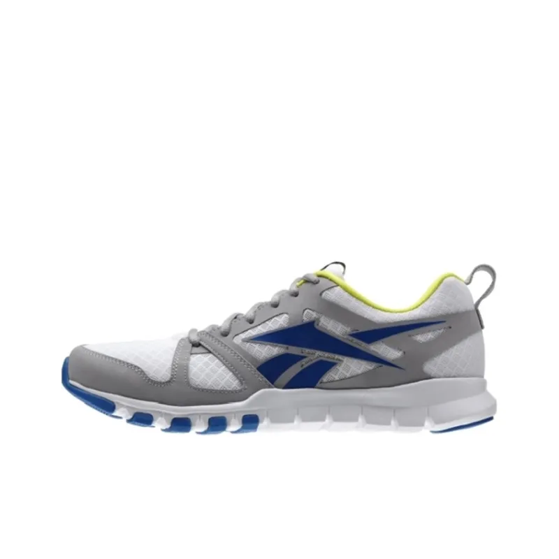 Reebok Sublite Train Cushioned Slip-Resistant Low-Top Running Shoes Men's Gray Blue-0