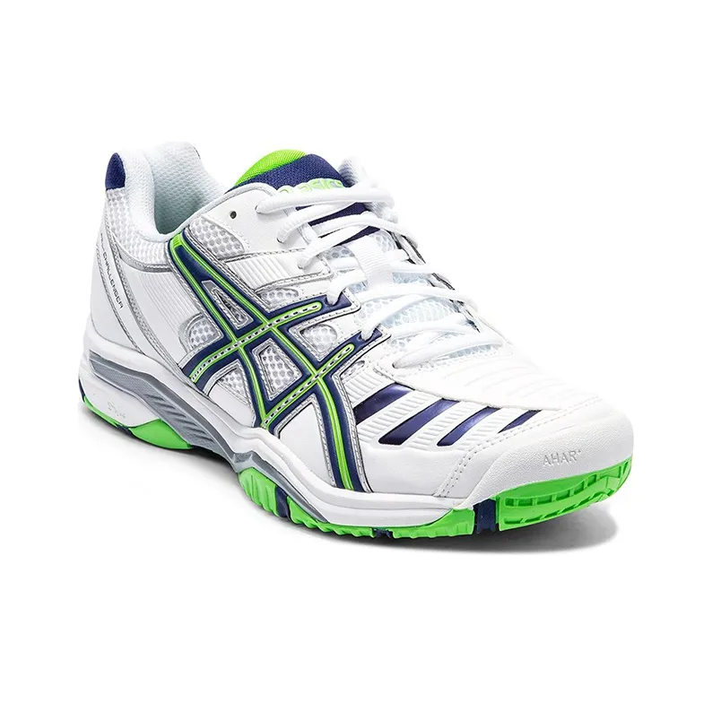 Asics Gel-Challenger 9 Wear-Resistant Low-Top Tennis Shoes Men's White Green-2