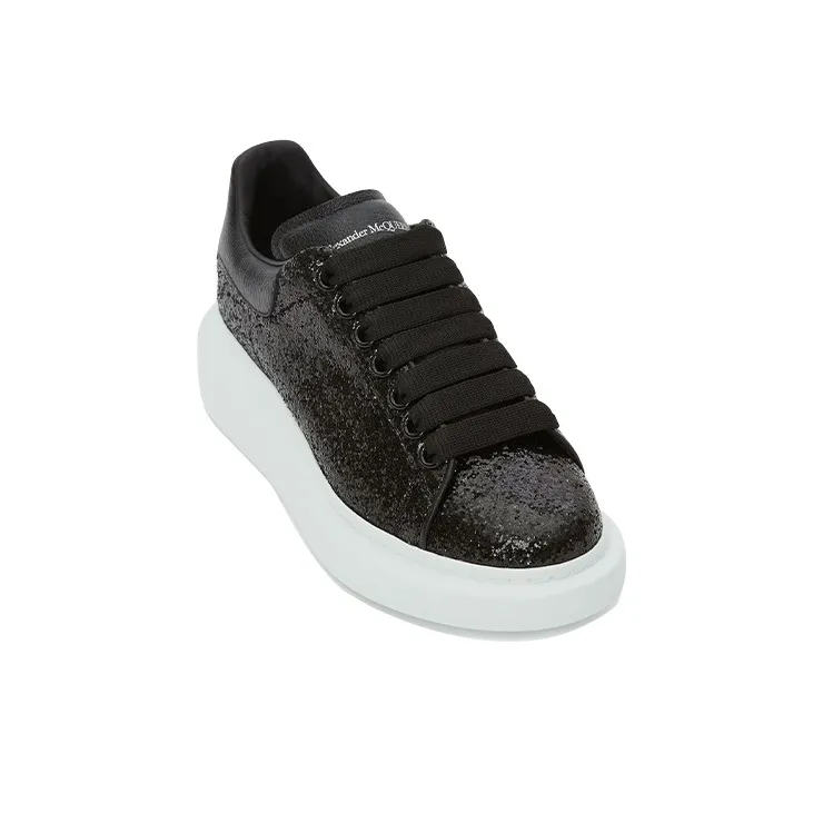 Alexander McQueen Oversized Sneaker Glitter 'Black' Women's-2