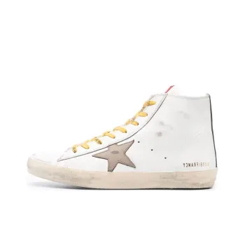 Golden Goose Francy Skateboard Shoes Men High Top White