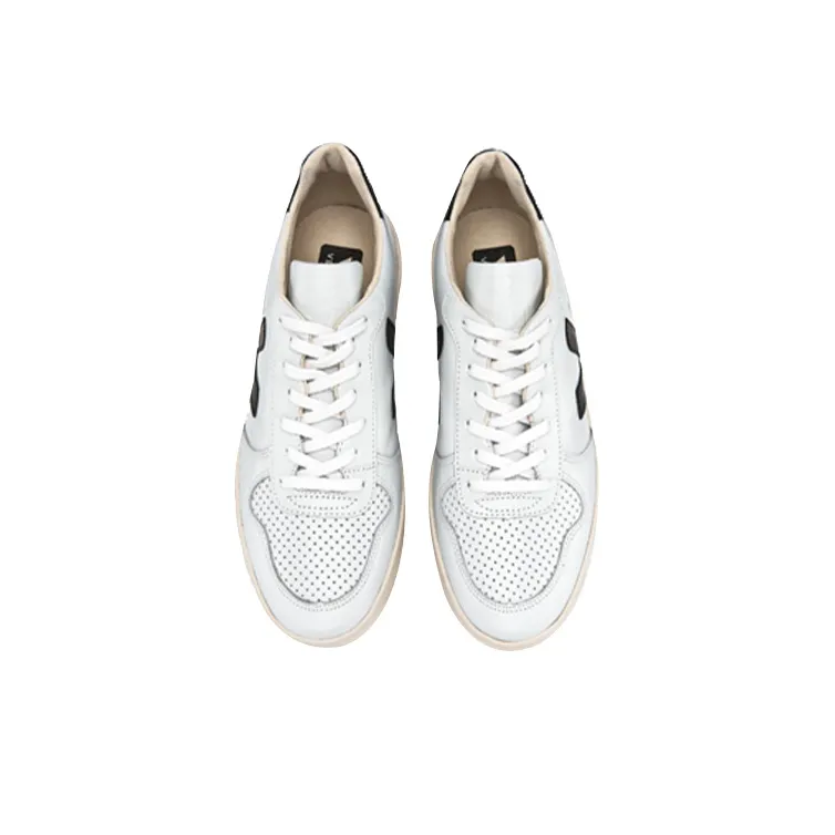 VEJA V 10 Lace Up 'Extra White Black'-3