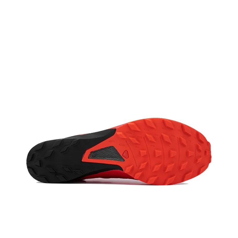 SALOMON S/lab Sense 8 SG Slip Resistant, Abrasion Resistant, Breathable Mid Top Hiking Shoes Unisex Competition Red-4