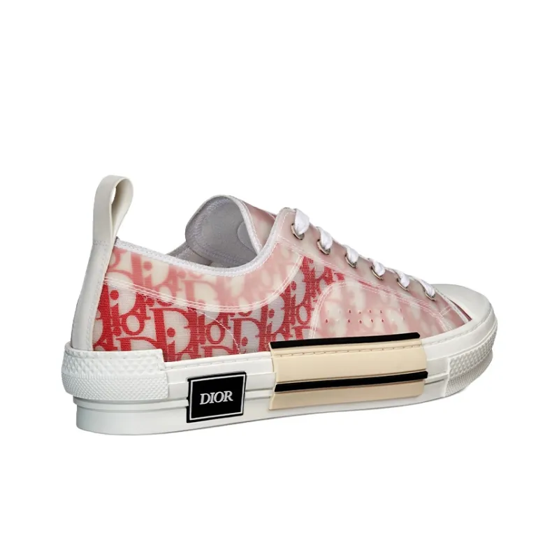 DIOR B23 Low Top Stylish Skateboarding Shoes Men's Red White-2