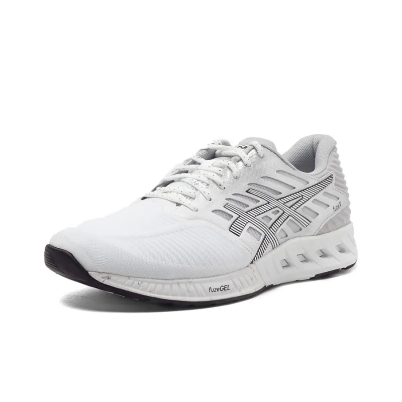 Asics Fuzex Anti-Slip And Wear-Resistant Breathable Low-Top Running Shoes Men's White Gray-2