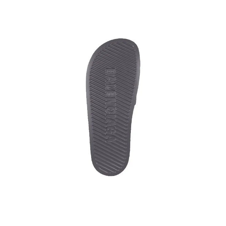 Balenciaga Pool Slides 3D Bb Logo Dark Grey-5