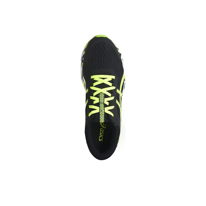 Asics Patriot 12 Noosa Durable Breathable Low-Top Running Shoes Men's Black Neon Yellow-2