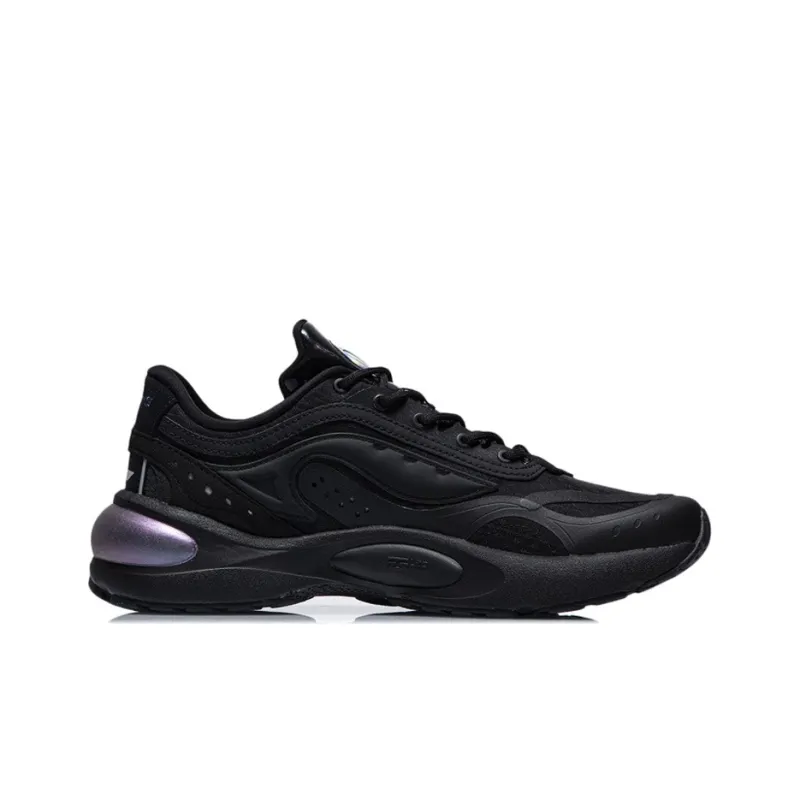 LiNing V8 Slip Resistant Cushioning Wear Resistant Low Top Running Shoes Men's Black-1