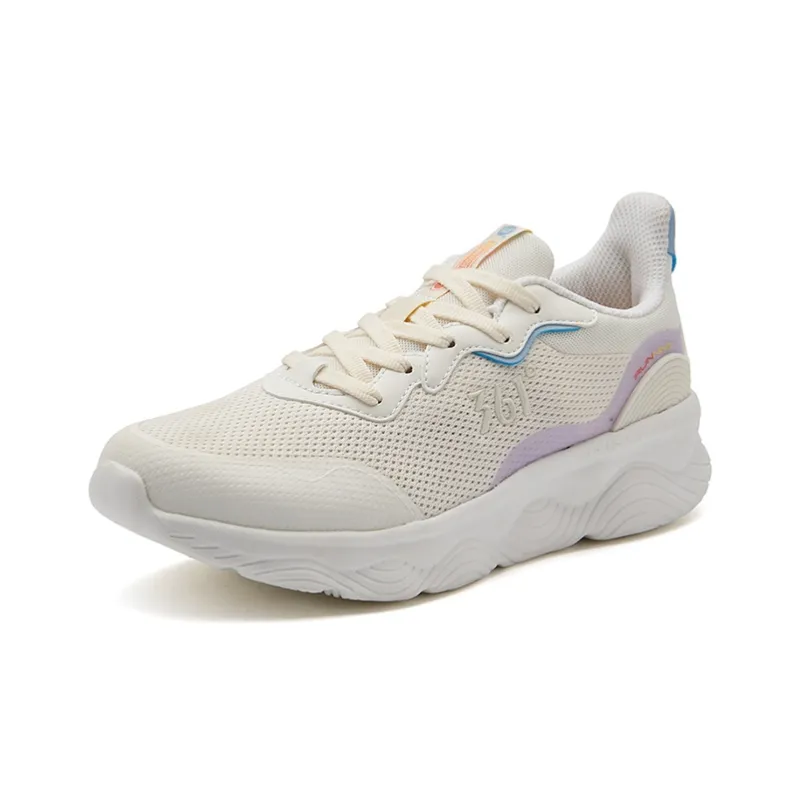 361° Slip Resistant, Abrasion Resistant, Breathable, Lightweight Low Top Running Shoes Women's Feather White-1
