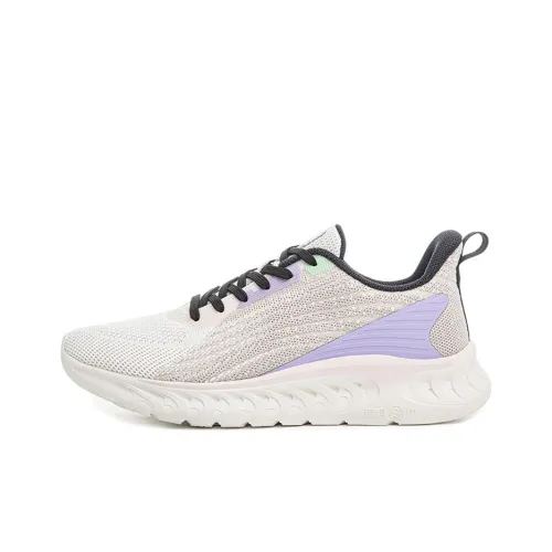 Erke Shark Of Surprise Running Shoes Women's Low-Top White/Purple