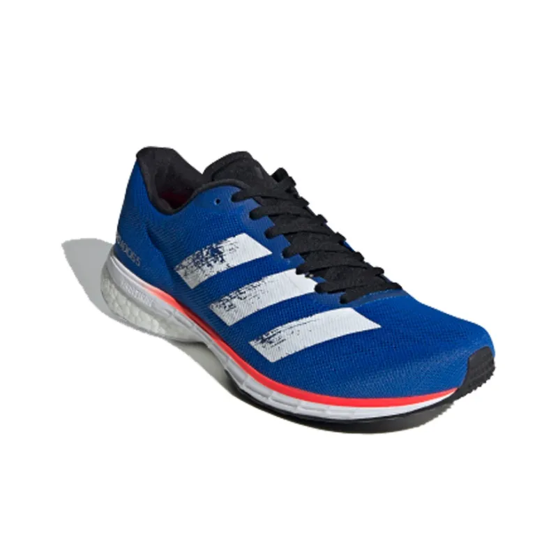 Adidas Adizero Adios 5 Anti-Slip Wear-Resistant Low-Top Running Shoes Men's Blue White-1