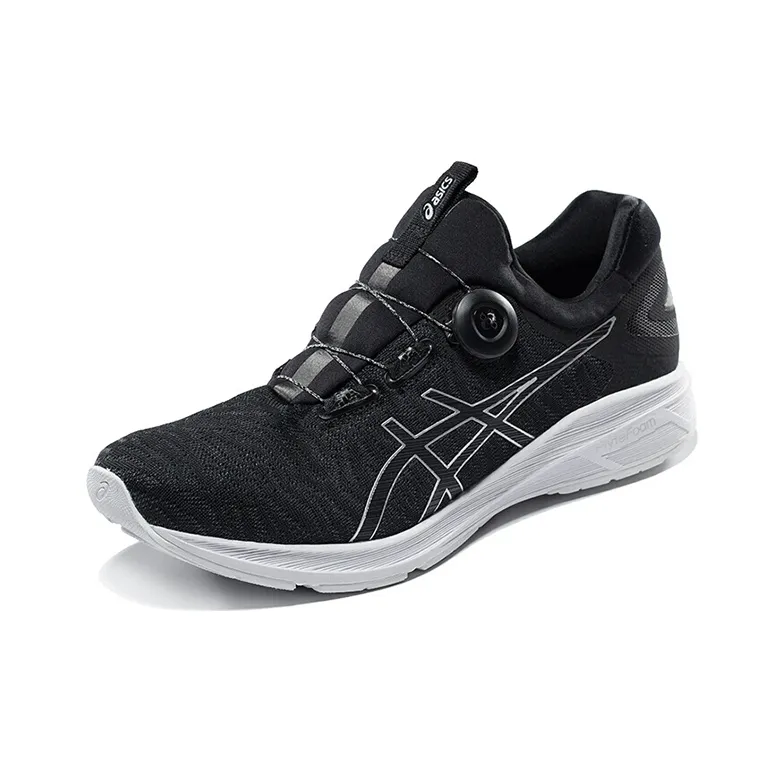 Asics Dynamis Wear resistant And Waterproof Low Top Running Shoes Men's Black White-2