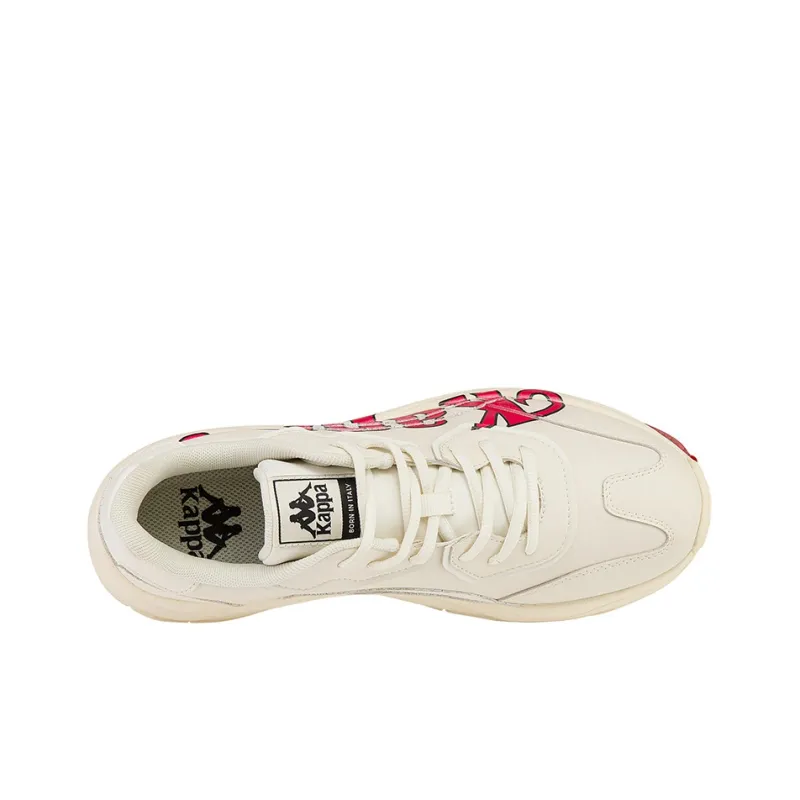 Kappa Wear-Resistant Coverage Low-Top Casual Shoes Unisex Winter White-4