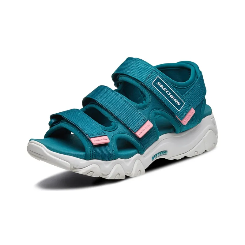 Skechers D Lites 2.0 Fashion Leisure Sandal Blue/Green Women's-2