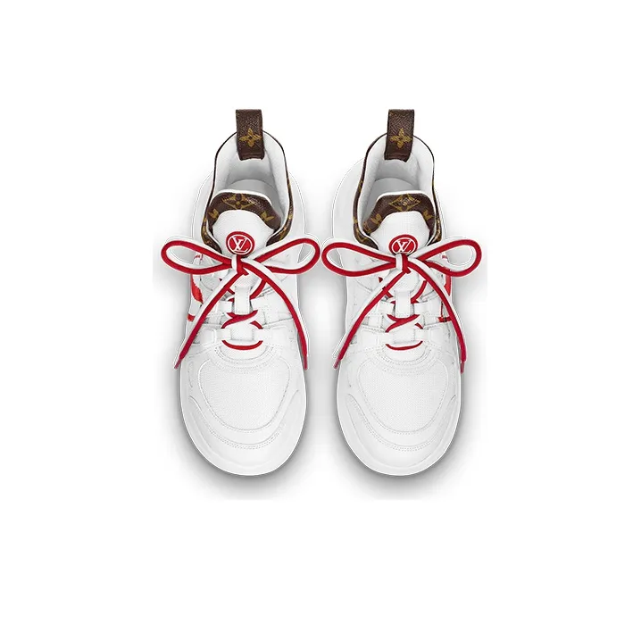 LOUIS VUITTON Archlight 1.0 Sneakers 'White With Red Heart And Bowtie' Women's-2