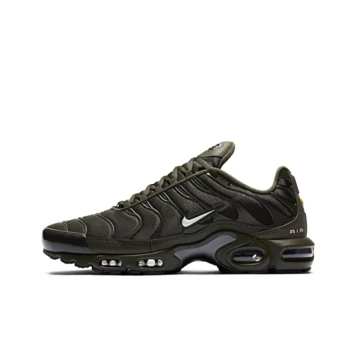 Nike Air Max Plus Running Shoes Men Low-Top Olive Green