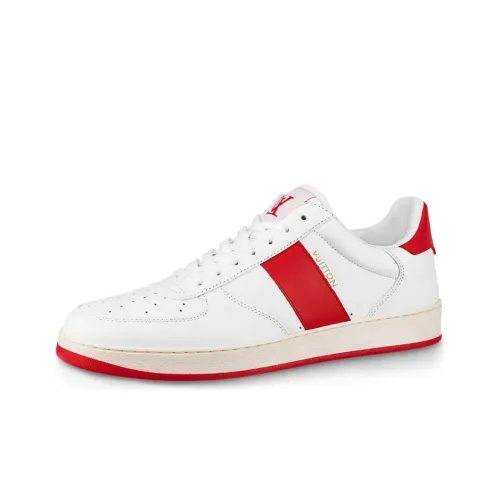 LOUIS VUITTON Rivoli Skateboard Shoes Men Low-Top White/Red