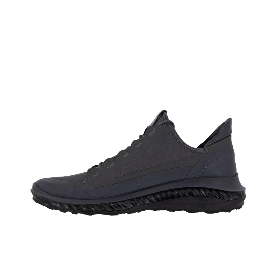 Ecco St 360 Breathable Slip Resistant Low Top Sports Casual Shoes Men s Black Gray Color