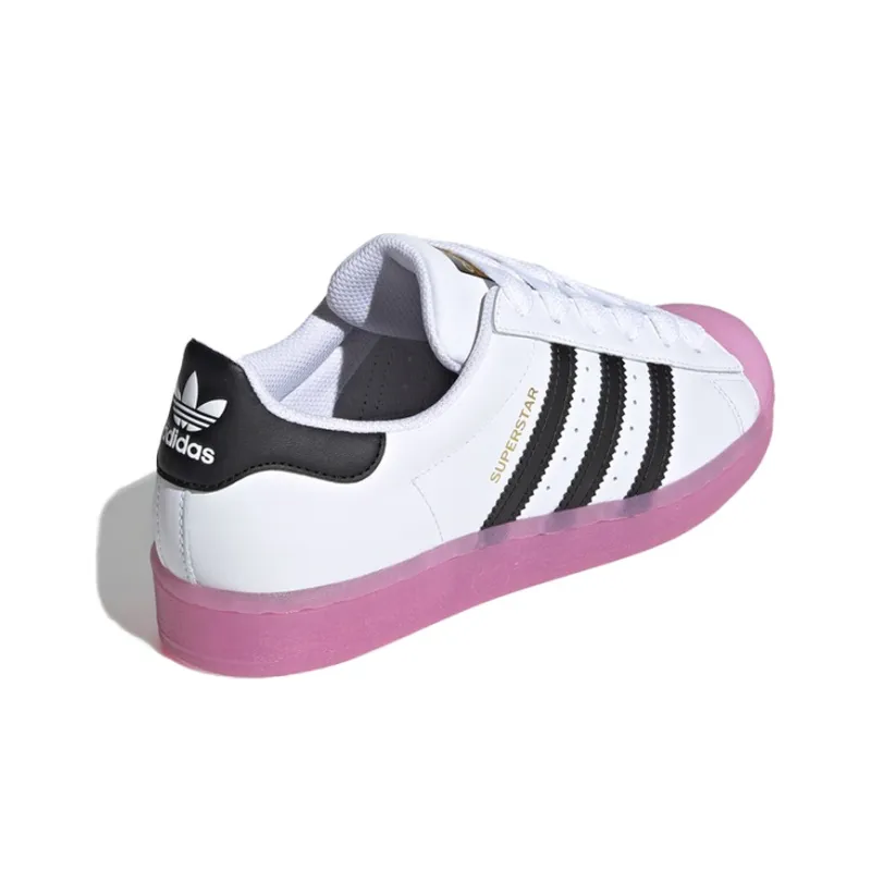 Adidas Originals Superstar White Black Shock Purple Women's-3