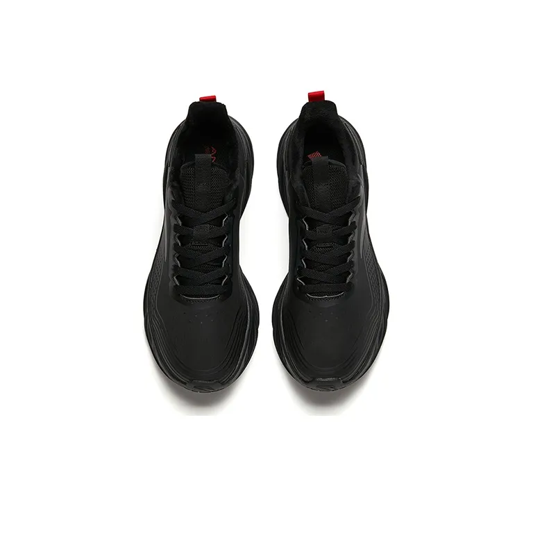 Anta Running Collection Cushioned Slip-Resistant Abrasion-Resistant Low-Top Running Shoes Men's Black-1