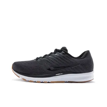Saucony Ride 13 Cushioning Anti Slip Wear Resistant Breathability Low Top Running Shoes Men's Black White