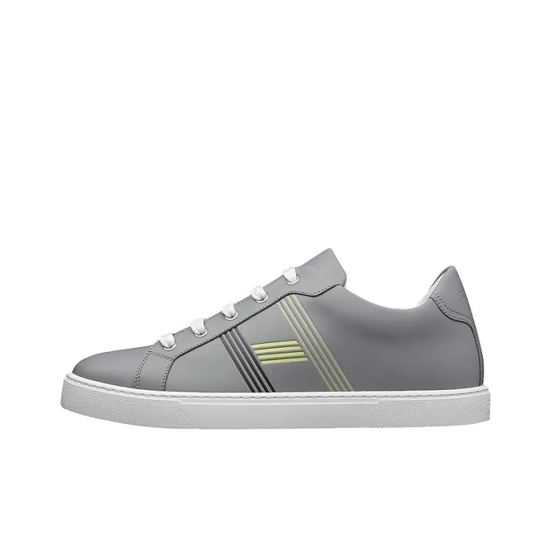 HERMES Avantage Skateboard Shoes Men Low-Top Gray-0