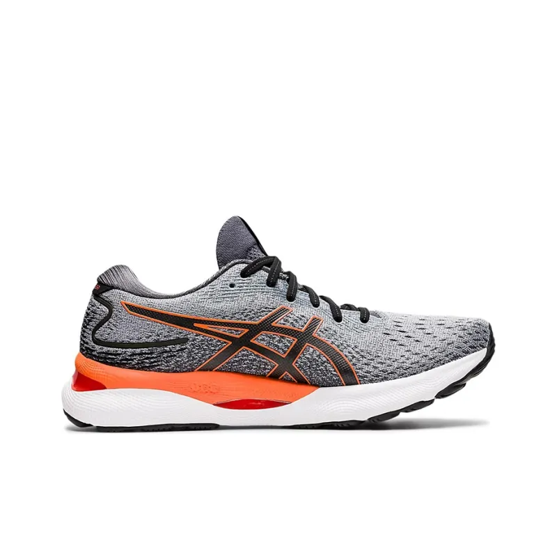 Asics Gel Nimbus 24 Sheet Rock Grey Shocking Orange-1