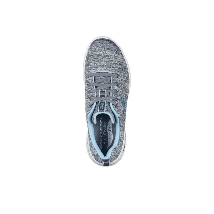 Skechers Go Walk Arch Fit-Glee Cushioning Wear-Resistant Low-Top Casual Shoes Women's Blue Gray-2