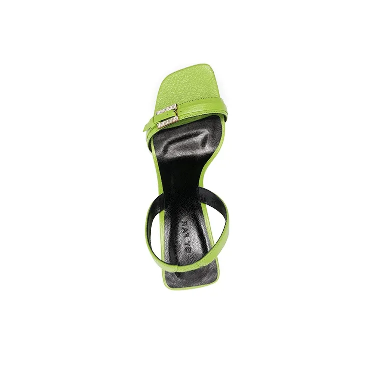 By Far Carlotta Sandal Women's Green-4