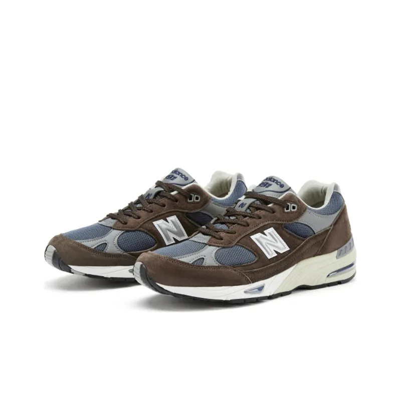 New Balance 991 Brown Navy Grey-1