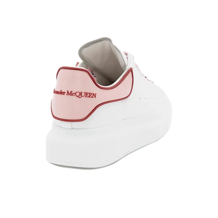 Alexander McQueen Oversized White Pink Carnelian Red Women's-2