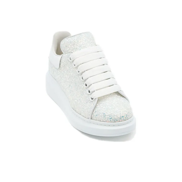 Alexander McQueen Oversized White Ice Glitter Women's-2