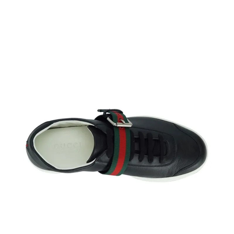 GUCCI Stylish Skateboarding Shoes Men's Black-3