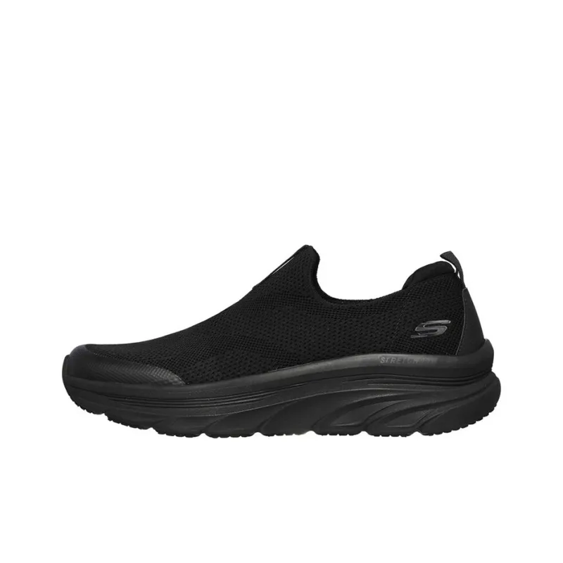 Skechers D'lux Walker Running Shoes Men Low-Top Pure Black-0
