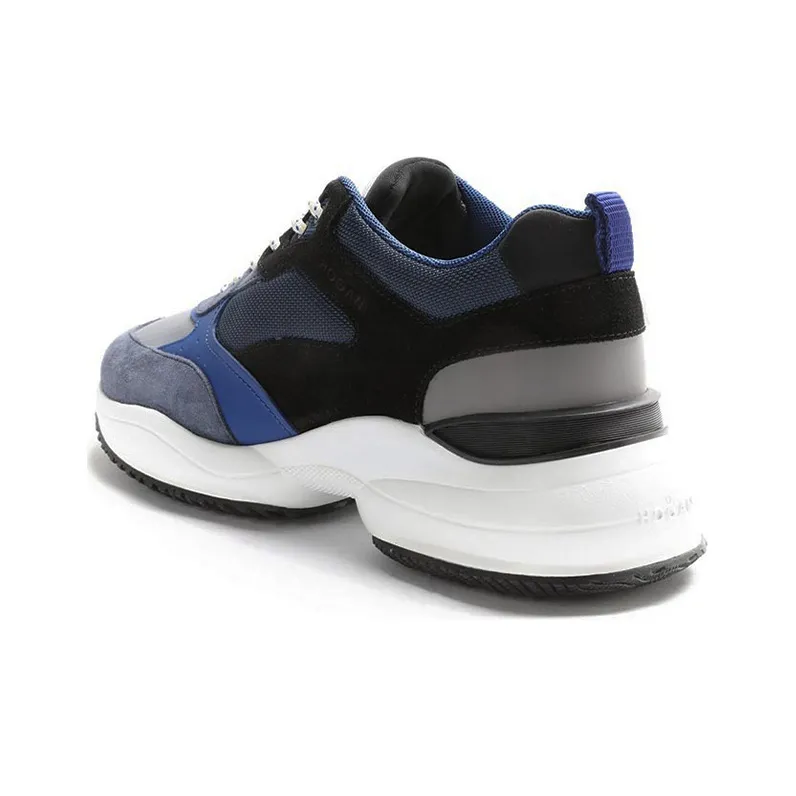 HOGAN Interaction Cushioning Anti-Slip And Wear-Resistant Low-Top Casual Shoes Men's Blue-2
