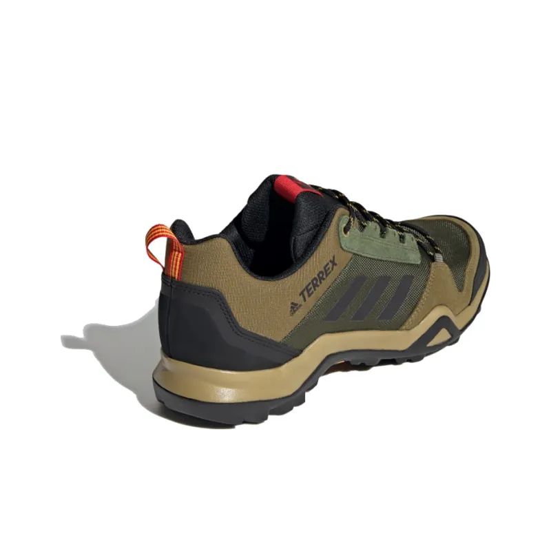 Adidas Terrex AX3 GTX Breathable Low-Top Outdoor Shoes Men's Green Black-3