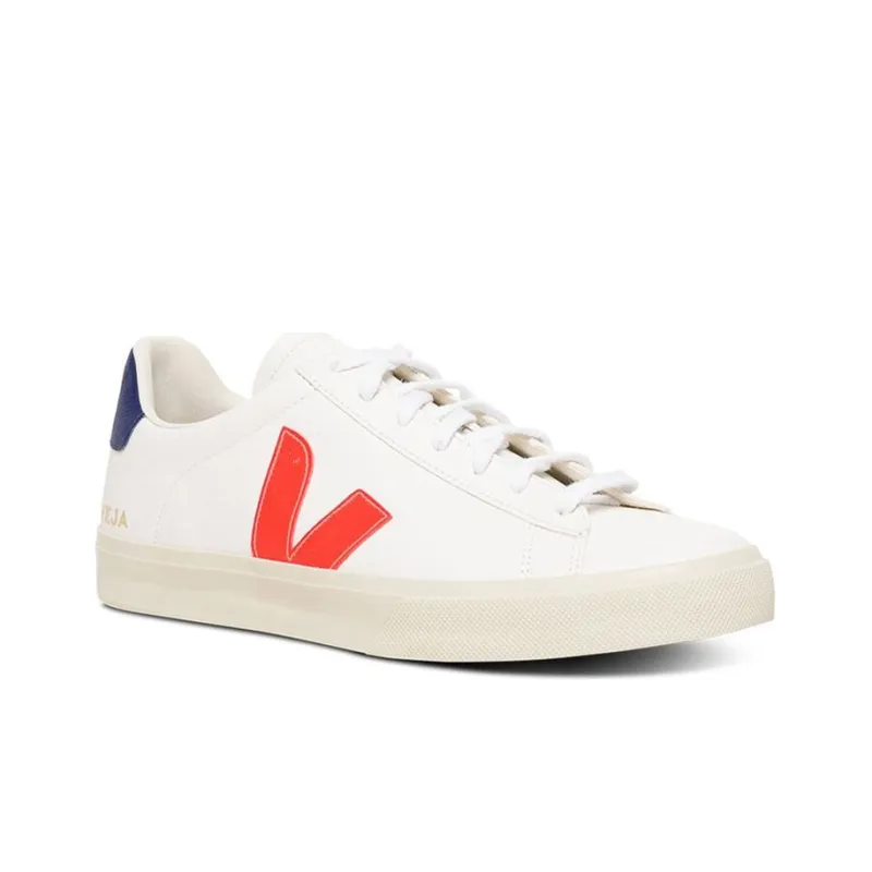 VEJA Campo Low Top Laced Sneakers 'White Orange'-2