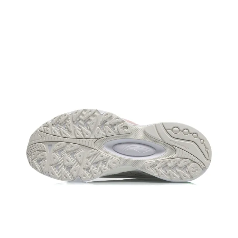 LiNing V8 Cushioning Low Top Running Shoes Women's Pearl White-4