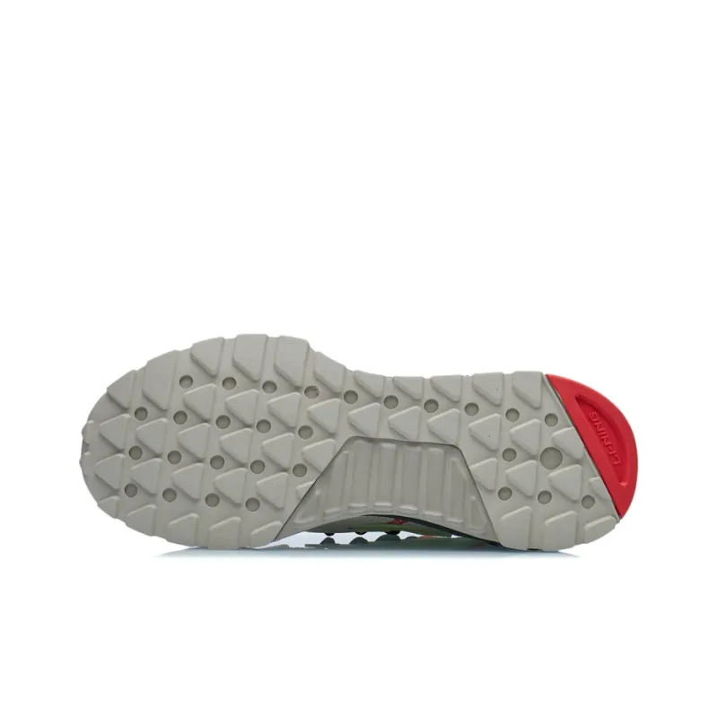 LiNing Jade Bead Low Top Running Shoes Men's White Gray-4