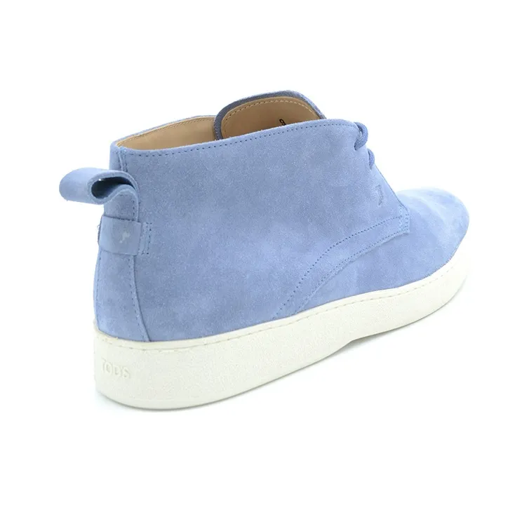 TOD'S Skateboard Shoes Men Mid-Top Blue-4