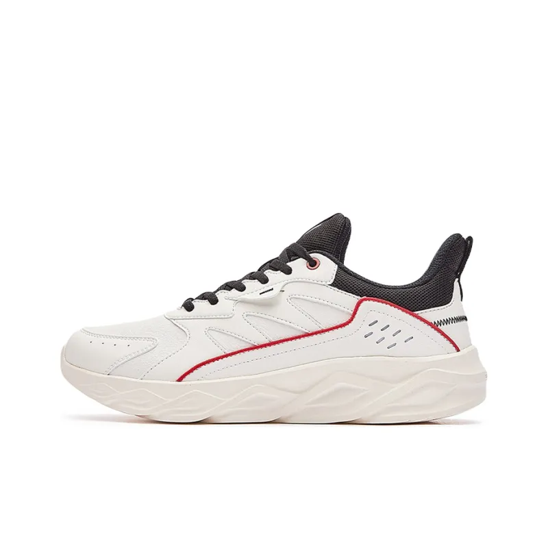 361° Cushioned Water-Resistant Lightweight Low-Top Running Shoes Men's Feather White-0