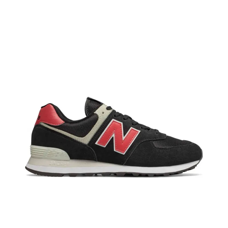 New Balance 574 Classics Black Red White-1