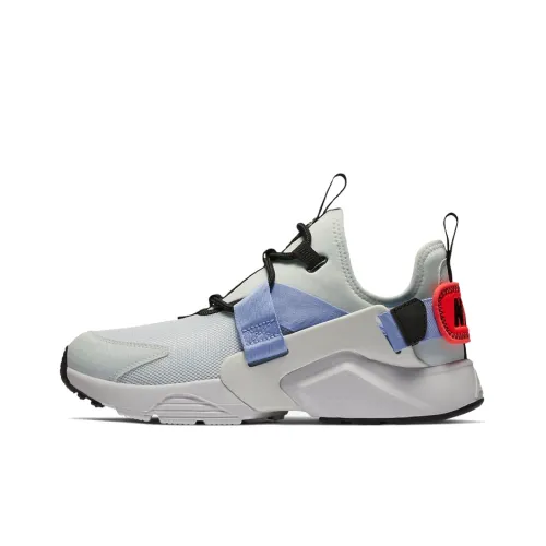 Nike Air Huarache Running Shoes Women's Low-Top Gray/Black/Purple/Red