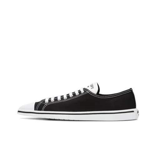 PRADA Synthesis Skateboard Shoes Women's Black White
