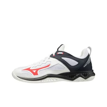 Mizuno Ghost Shadow Low-Top Running Shoes Unisex White Black Red