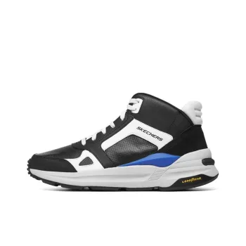 Skechers Global Jogger Anti Slip Wear Resistant Mid Top Casual Shoes Men's Black Blue