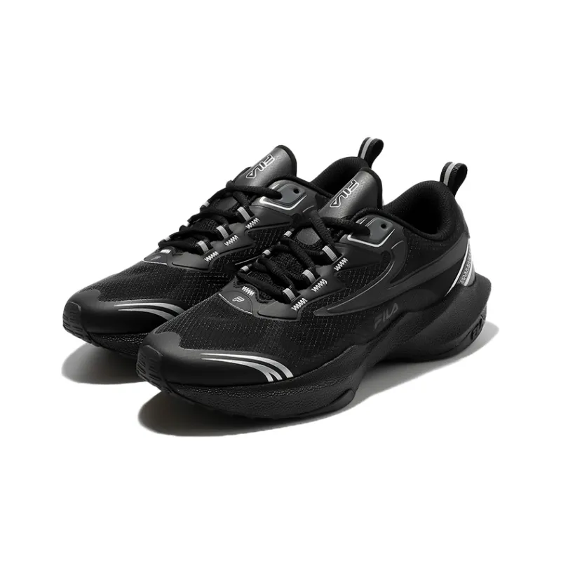 FILA Neuron 3 Cushioning Anti Slip And Wear Resistant Breathable Coverage Low Top Casual Running Shoes Unisex Black-2
