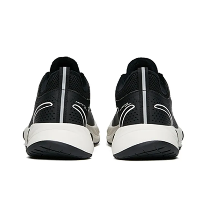 Anta Running Collection Lightweight Cushioning Low Top Running Shoes Women's Black Fleece Lined-3