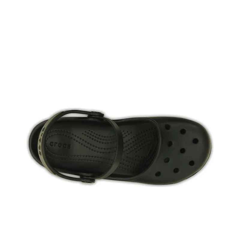 Crocs Karin Clog Beach Sandals Shoe Black Women's-3
