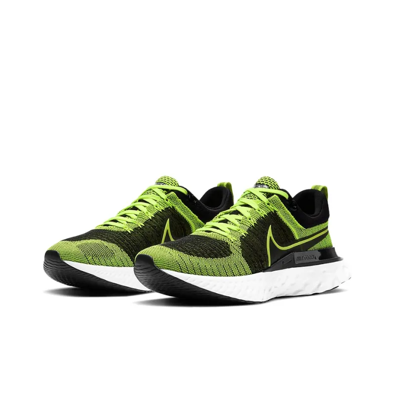 Nike React Infinity Run Flyknit 2 Volt Black-2